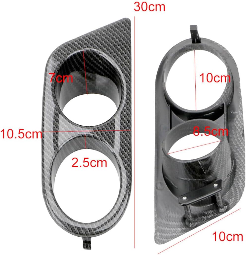 ya 10 9.16 zhengce 2pcs front fog lamp cover for BMW E46 M3 2 door 2001-06 4 door carbon fiber