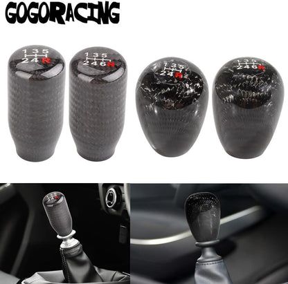 ya 4 8.24 baidi Black Racing Aluminum Carbon Fiber for Manual MT Gear Shift Shifter KNOB 5/6 Speed