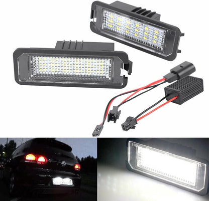 ya 4 8.8 2x Fit for VW Golf MK4 5 6 Passat EOS Polo LED Rear License Number Plate White Light