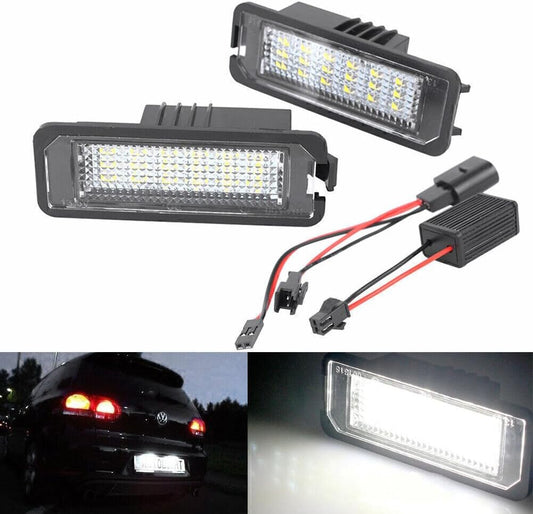 ya 4 8.8 2x Fit for VW Golf MK4 5 6 Passat EOS Polo LED Rear License Number Plate White Light