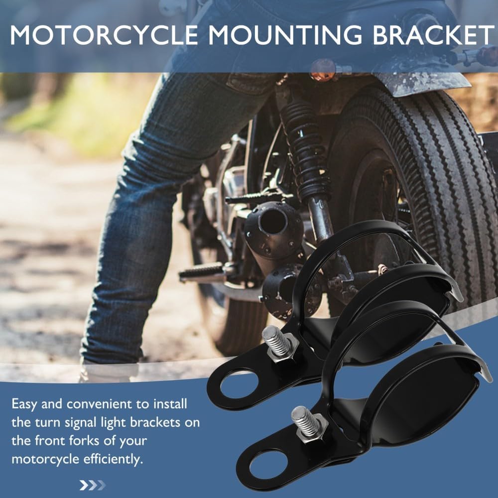 ya 2 8.15 2 Pcs Shock Absorbing Fixer Motorcycle Turn Signals Mounting Bracket Motorcycel