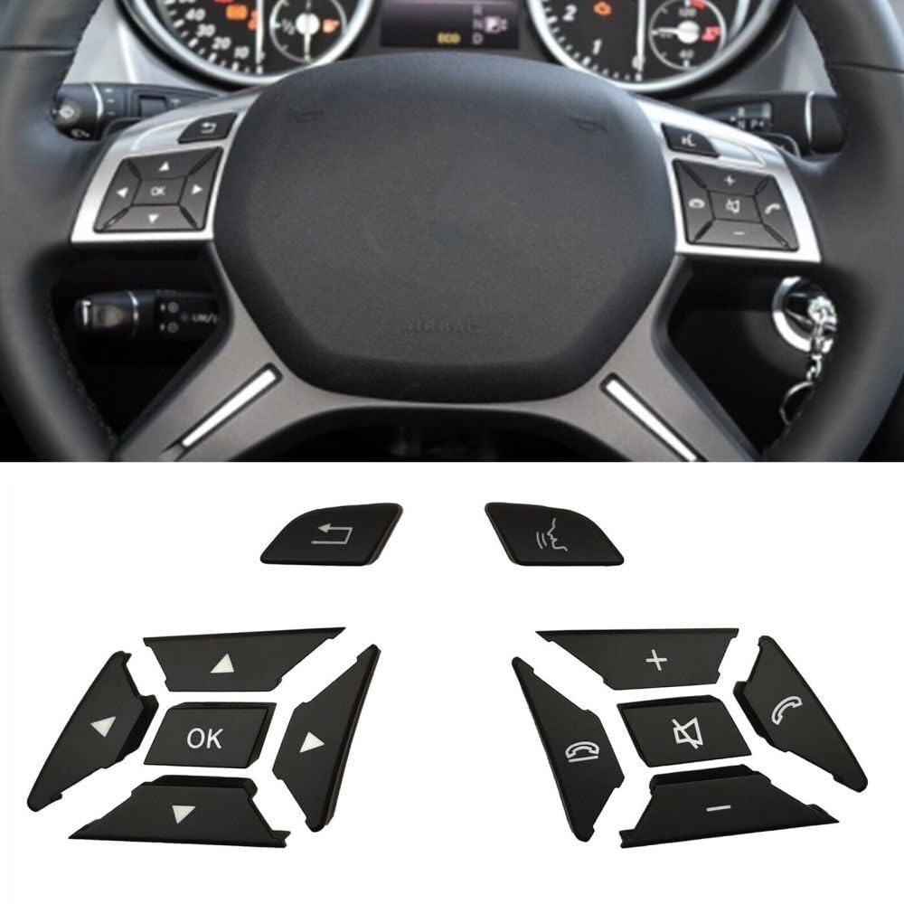ya 3 8.24 baidi for 2014-2016 for Mercedes GL450 Steering Trim Wheel Switch Cover Kit