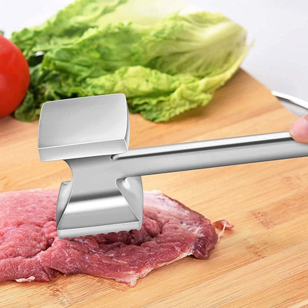 ya 14 9.20 baidi Meat Tenderizer Dual-sided Steak Pounder Mallet Tenderizing-1