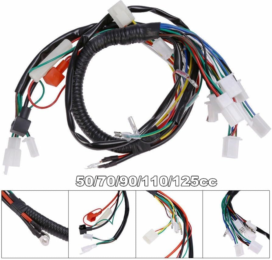 ya 5 8.10 Electric Wiring Harness For Chinese ATV UTV Quad 4 Wheeler 50 70 90 110cc 125cc
