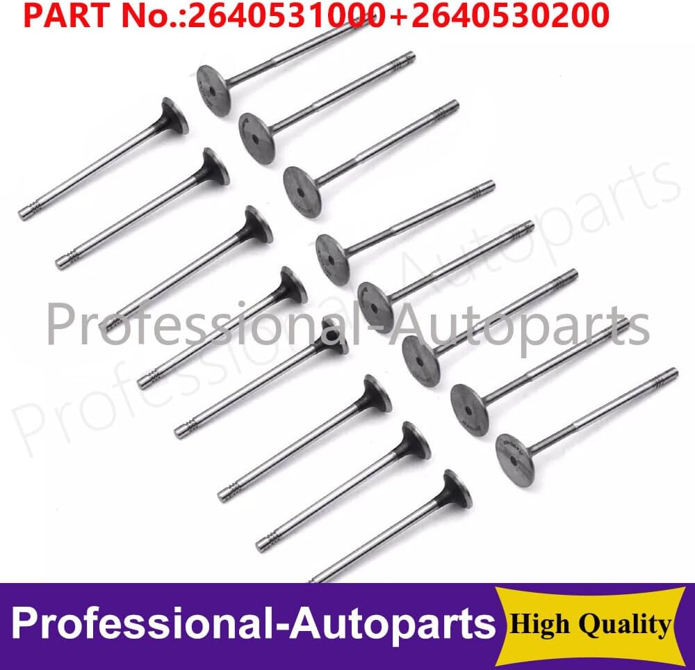 ya 10 9.16 baidi 16PCS Engine Inlet & Outlet Valves for Mercedes A35 AMG C300 W205 2.0 M260 M264