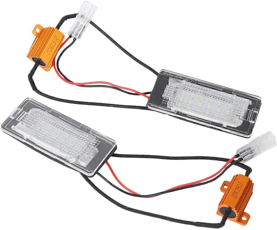ya 4 8.8 2x LED Error Free License Plate Light for VW Touran Touareg Polo Jetta 2011-2012