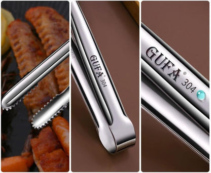 ya 14 9.20 baidi 1 * 304 Stainless Steel Barbecue BBQ Clip,Bread Clip/Food Clip Steak Clip,Kitchen-1