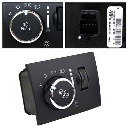 ya 6 8.24 baidi Front and Rear Fog Light Switch Rotary Button for Dodge Grand Cherokee for Chrysler 300C