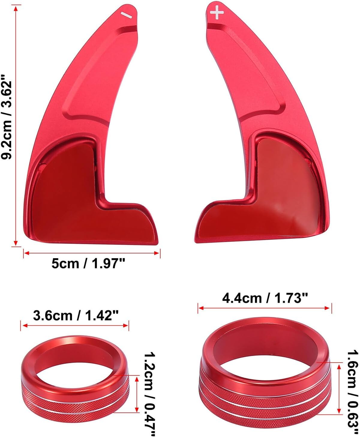 ya 5 8.24 baidi Steering Wheel Shift Paddle Trim&AC Switch Knob for Dodge for Charger for Challenger 15+