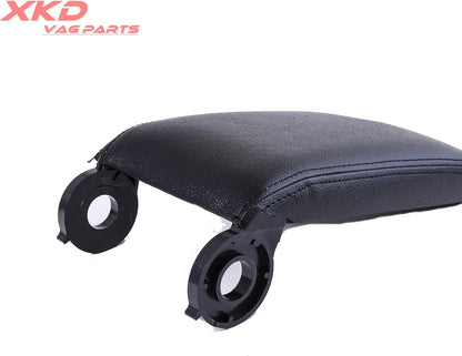 ya 4 8.24 baidi Black Armrest Center Console Lid Cover Leather Synthetic for 1999-2004 for BMW E46