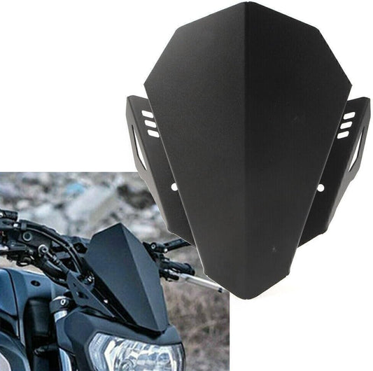 ya 2 8.15 Black Windshield Windscreen Wind Deflector Fit for Yamaha MT-07 FZ-07 2018-2021