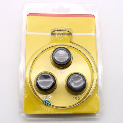 ya 28 10.13 baidi Watch Magnifier Loop 4Pcs 5x 15x Glass Magnifier for Jewelry Use