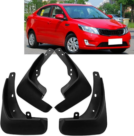 ya 4 8.10 4X Front & Rear Deluxe Molded Splash Guard Fit 2012-2017 for Kia Rio UB Sedan