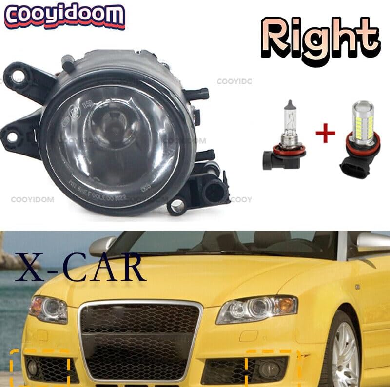 ya 2 8.15 Right front bumper LED fog light suitable for Audi A4 B6 X-CAR 2001 2002 2003 2004 2005