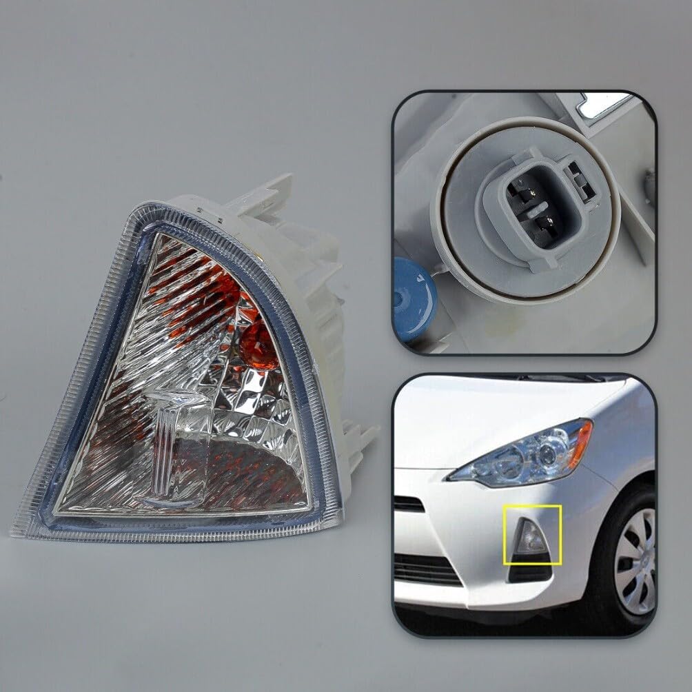 ya 4 8.14 Left front bumper fog corner lamp fits for Toyota Prius C 2012-13/2014 USA 