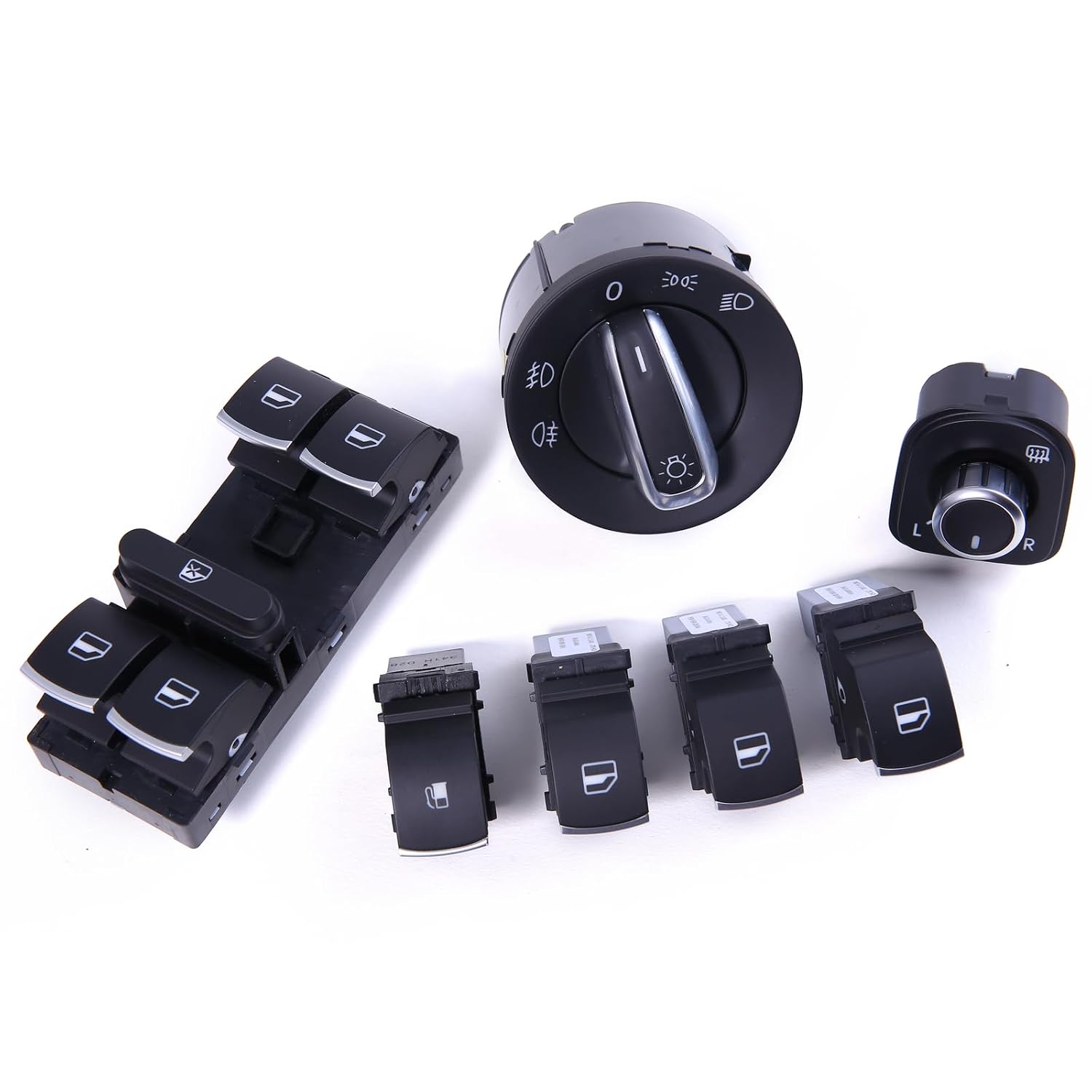 ya 4 8.8 Chrome Headlight Mirror Switch for VW for Jetta for Golf MK5 Rabbit 