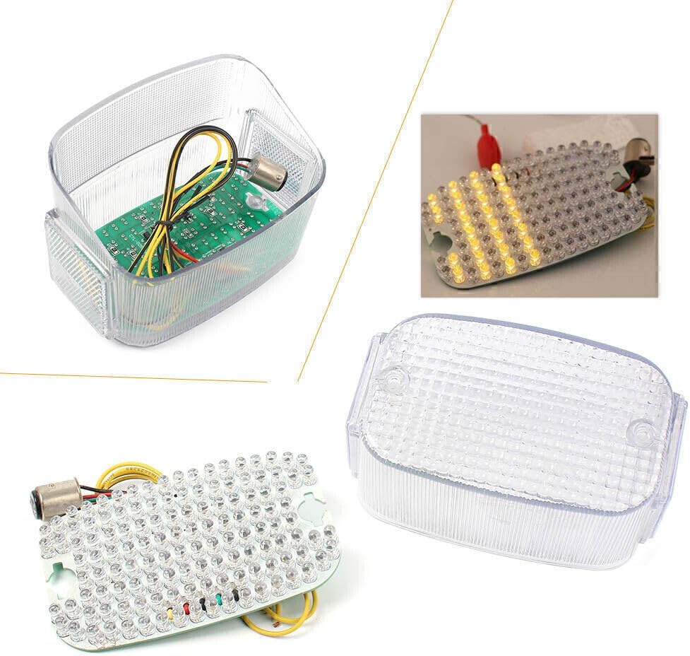 ya 10 9.16 zhengce 2x LED Tail Light w/Turn Signals for Kawasaki VULCAN 800 CLASSIC 1500 88 Cl