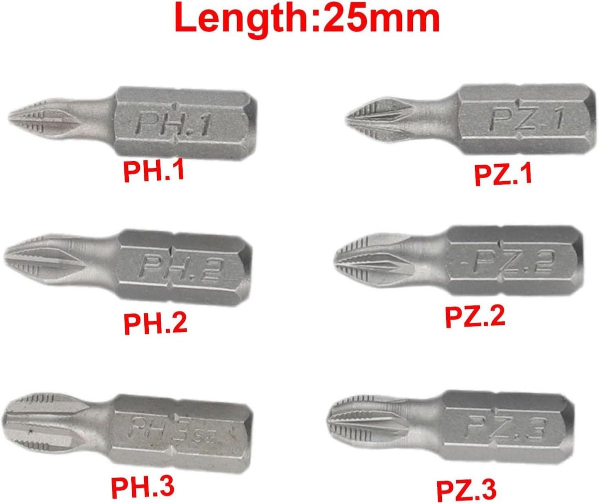 ya 26 10.21 baidi Tool Magnetic Batch Head Drill High Alloy Steel Silver Wind Batch 25mm