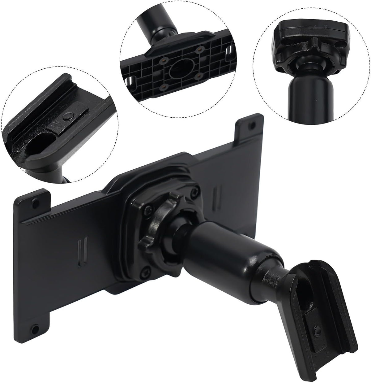ya 23 10.7 baidi New Practical Auto Car Mirror Dash CamMount Auto Interior Part ABS Black