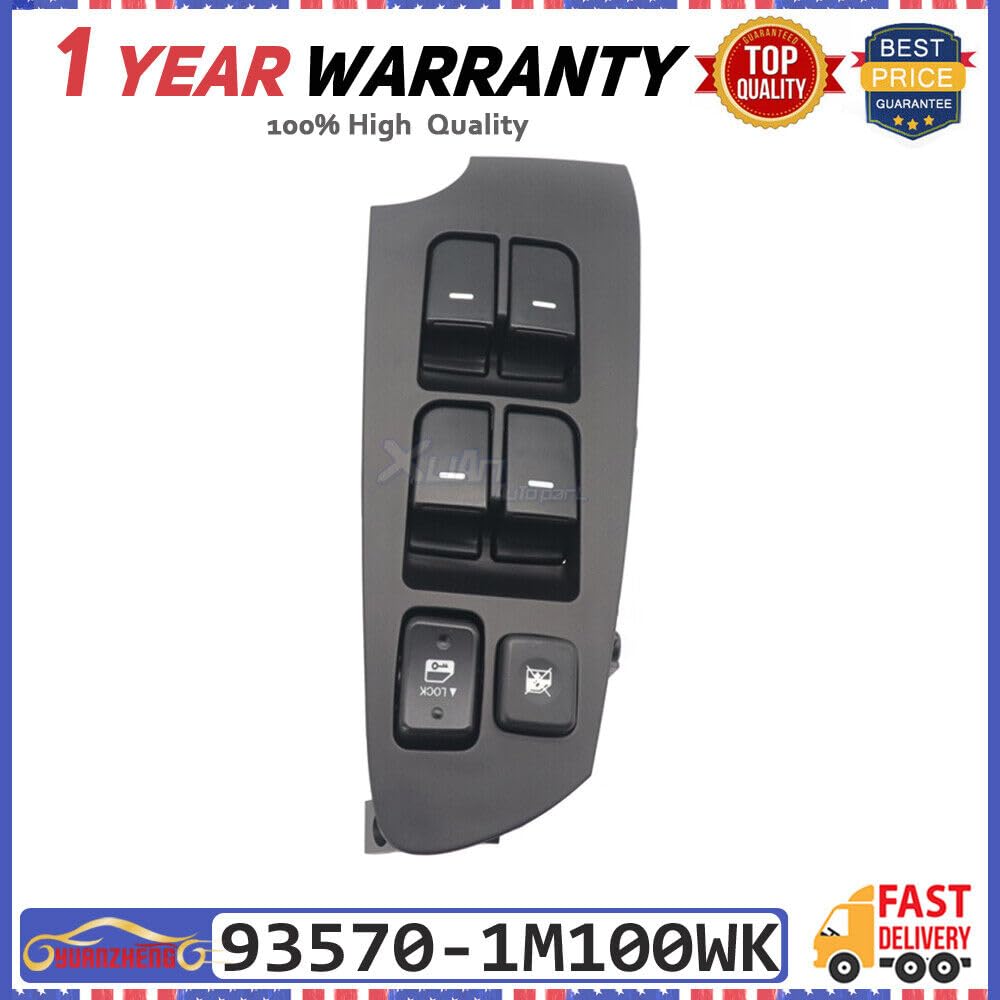 ya 3 8.24 baidi Suitable for Kia Forte 1x Power Window Switch Front Driver Left Side 93570-1M100WK