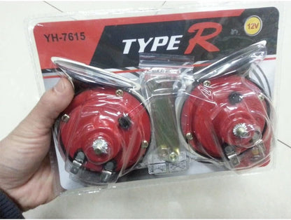 ya 12 10.8 baidi 12V Car Auto Horn Waterproof Loud Vehicle Horn Snail Horn 110dB Whistle Horn