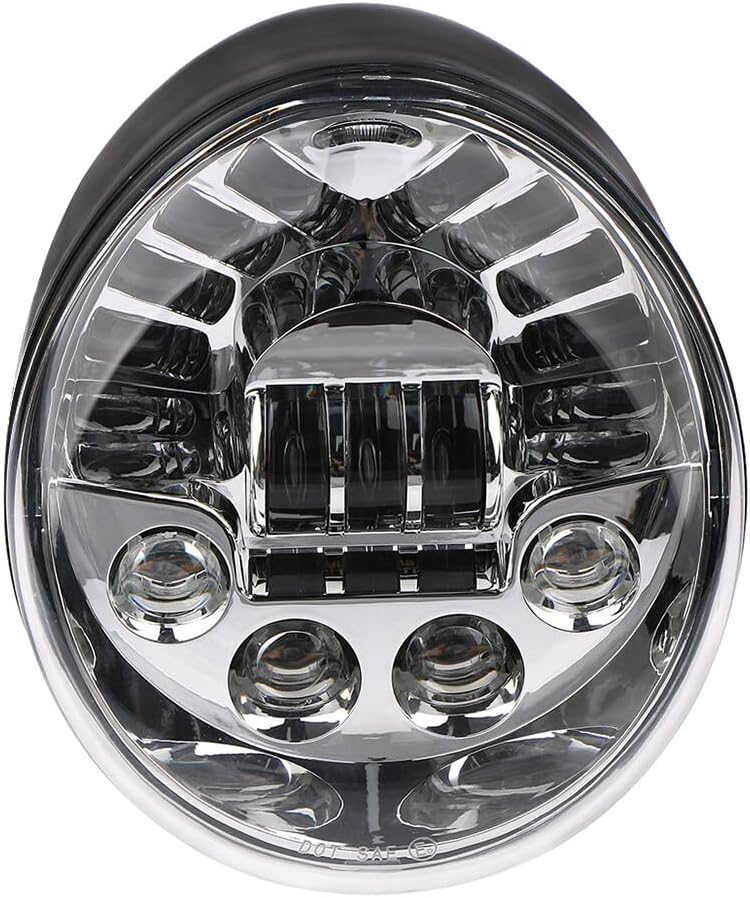 ya 4 8.14 7 Motorcycle Headlight Motorbike Front Light Headlamp For Harley VRSCA VROD