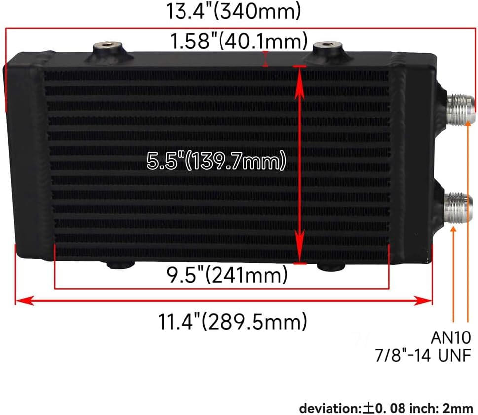 ya 12 10.8 baidi Small Dual Pass Bar & Plate Oil Cooler Kit for BMW for Mini Cooper S R53 R52 R50 BK