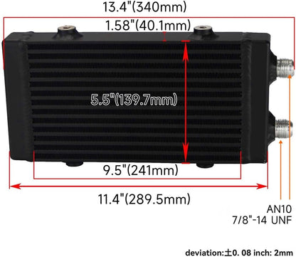 ya 12 10.8 baidi Small Dual Pass Bar & Plate Oil Cooler Kit for BMW for Mini Cooper S R53 R52 R50 BK