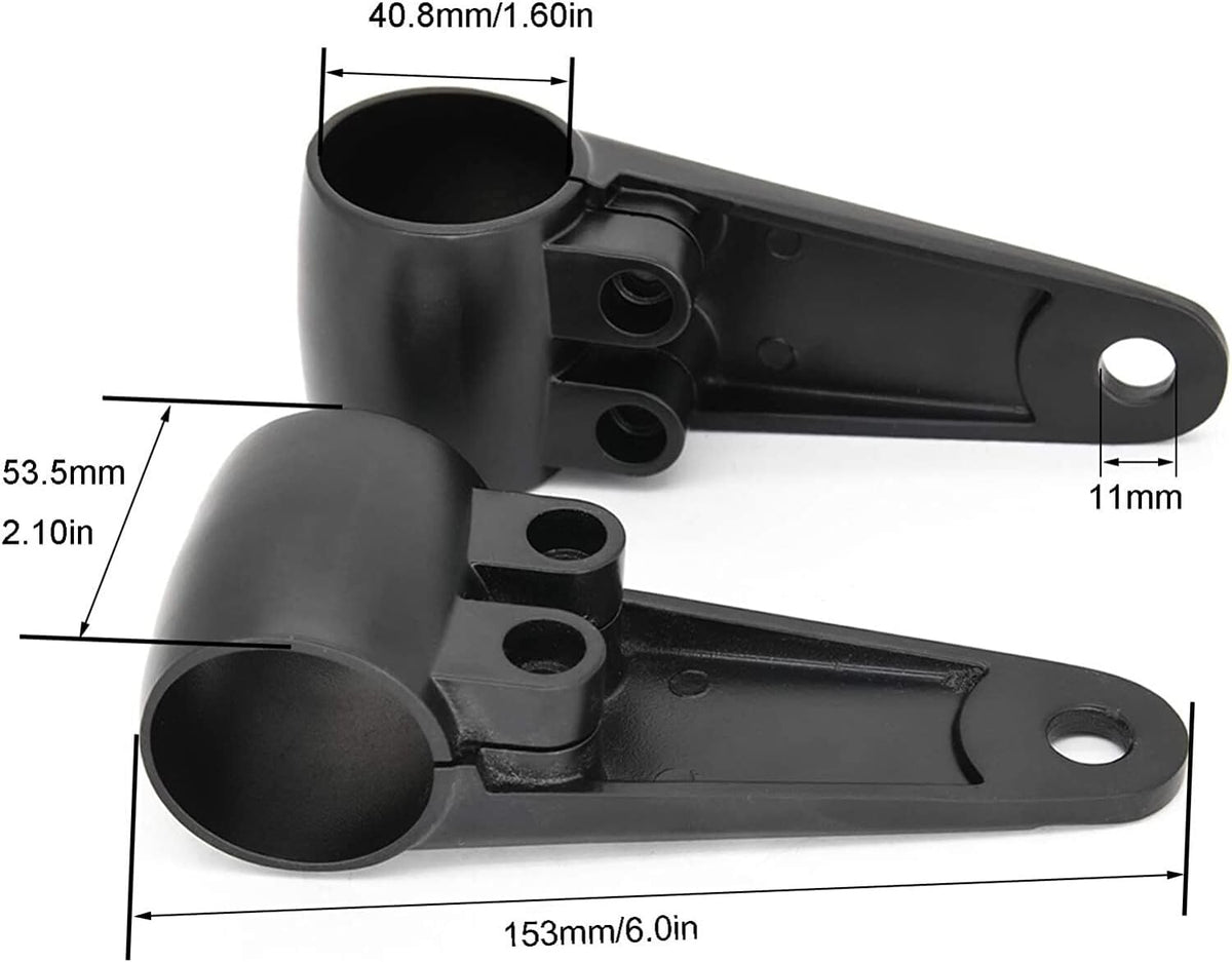 ya 4 8.14 2x 35mm-41mm Motorrad Scheinwerfer Halter Halterung Lampenhalter Gabel Universal