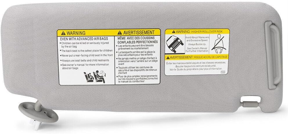 ya 11 9.14 baidi74320-35A91-B1 for Toyota 2010-2022 for 4Runner 4.0L Left Gray Sun Visor