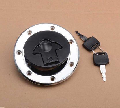 ya 13 9.15 baidi Chrome Fuel Cap cover key for Kawasaki Concours 1000 GPZ1100 ZR550 ZR750 ZR7