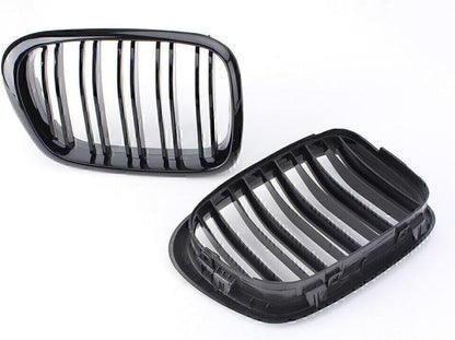 ya 4 8.14 Front Upper Bumper Mesh Grille Grill Trim for BMW 5 Series E39 1995-2004 Black