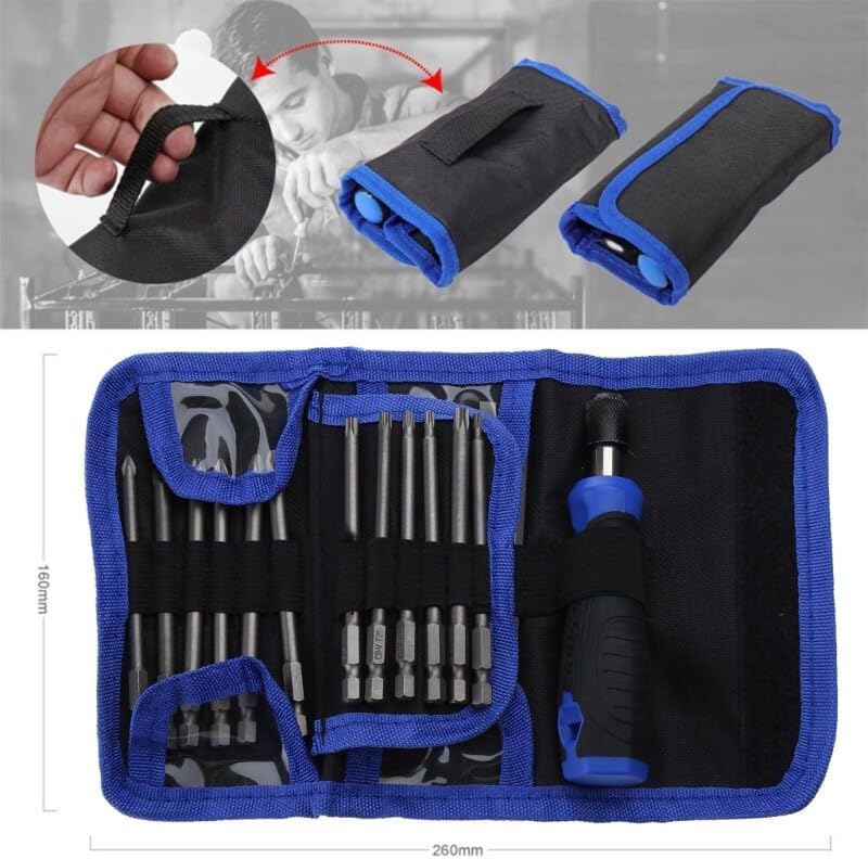 ya 26 10.21 baidi Multipurpose Screwdriver Bits Set 25-piece for Extra Long Security Bit Set 5 Siz