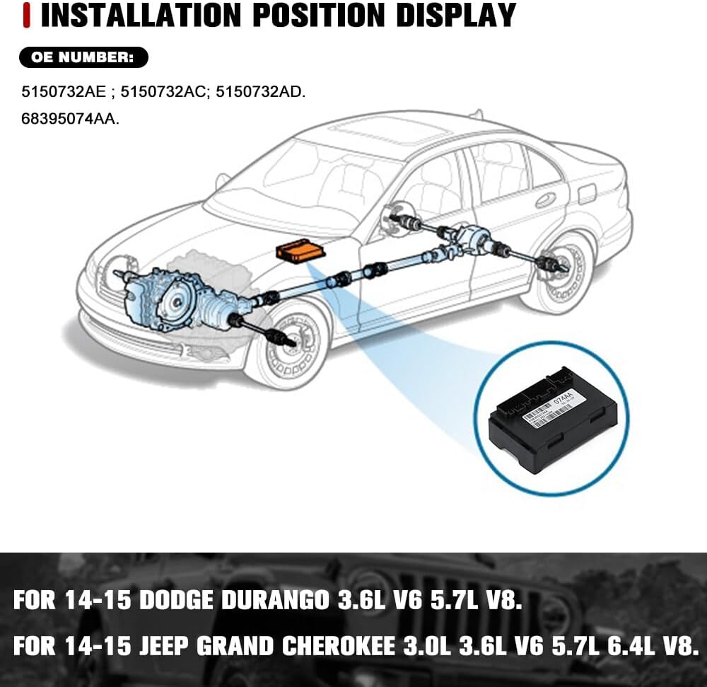 ya 10 9.16 baidi 68395074AA Transfer Case Control Module for Dodge Durango for Jeep for Grand Cherokee