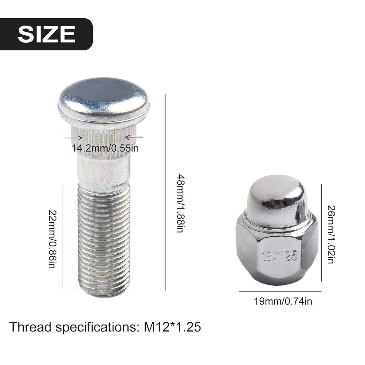 ya 13 9.15 baidi Upgrade Your Wheel Hub with This Bolt Stud & Nut Set for for Forester 2009 2019