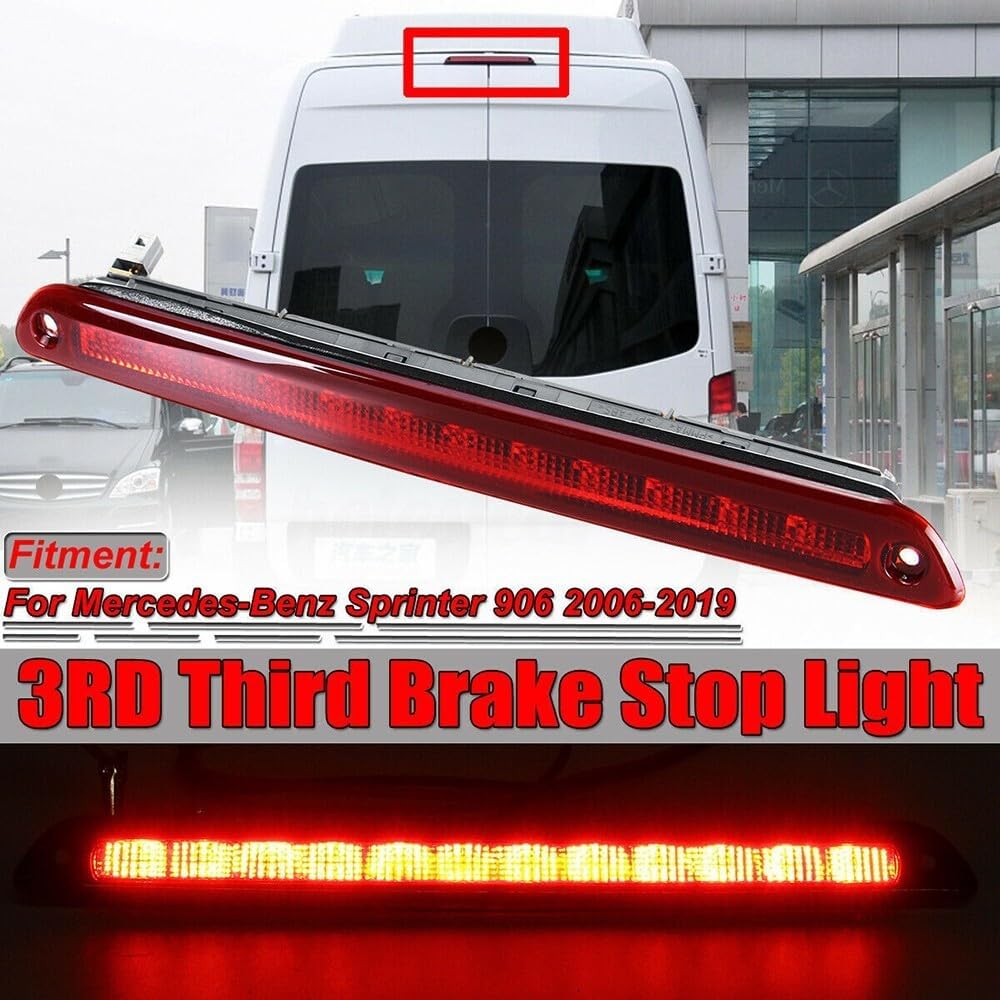 ya 13 9.15 baidi LED Rear 3RD Brake Light Stop For Mercedes Sprinter 906 2006-2019# A9068200456