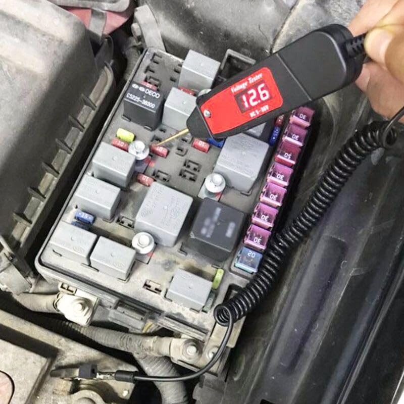 ya 16 10.20 baidi Automotive Voltage Detector Test Pen 1.65m Extended Spring Wire with Switch 5-36V