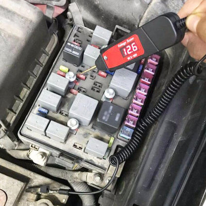ya 16 10.20 baidi Automotive Voltage Detector Test Pen 1.65m Extended Spring Wire with Switch 5-36V