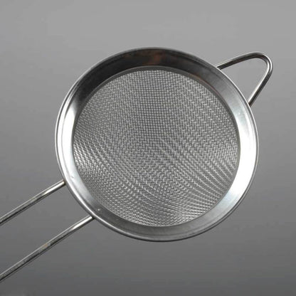 ya 14 9.20 baidi 2 Pcs Handheld Flour Sieve Stainless Steel Powdered Sugar Net Sifting Strainer-1