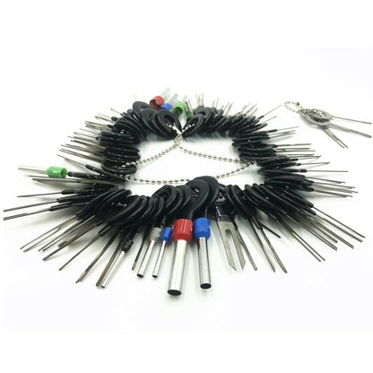 ya 6 8.14 78Pcs Wire Terminal Removal Tool Car Electrical Wiring Crimp Connector Pin Kit