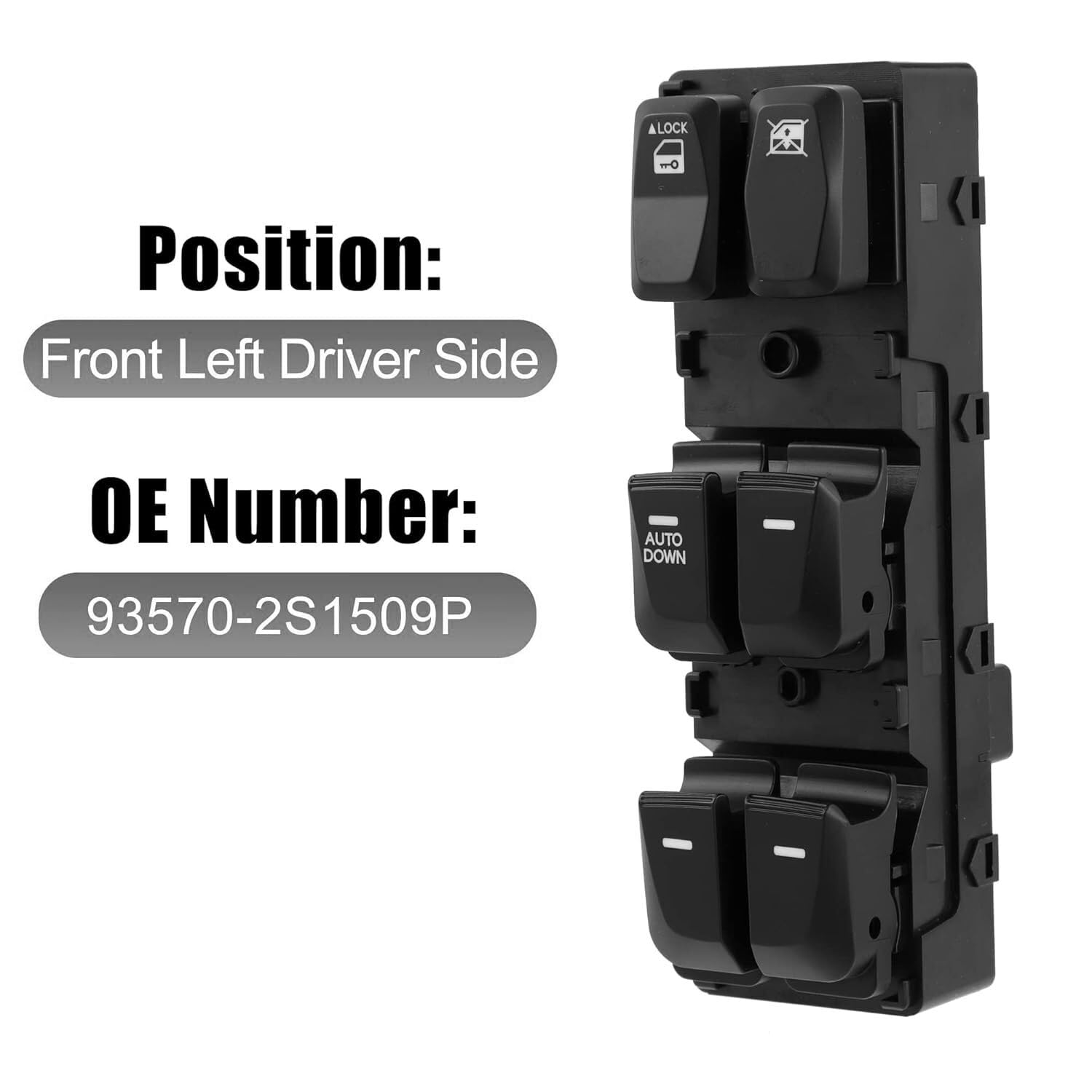 ya 8 8.24 baidi 93570-2S1509P Main Power Window Switch for Hyundai for Tucson IX IX35 2010-2015