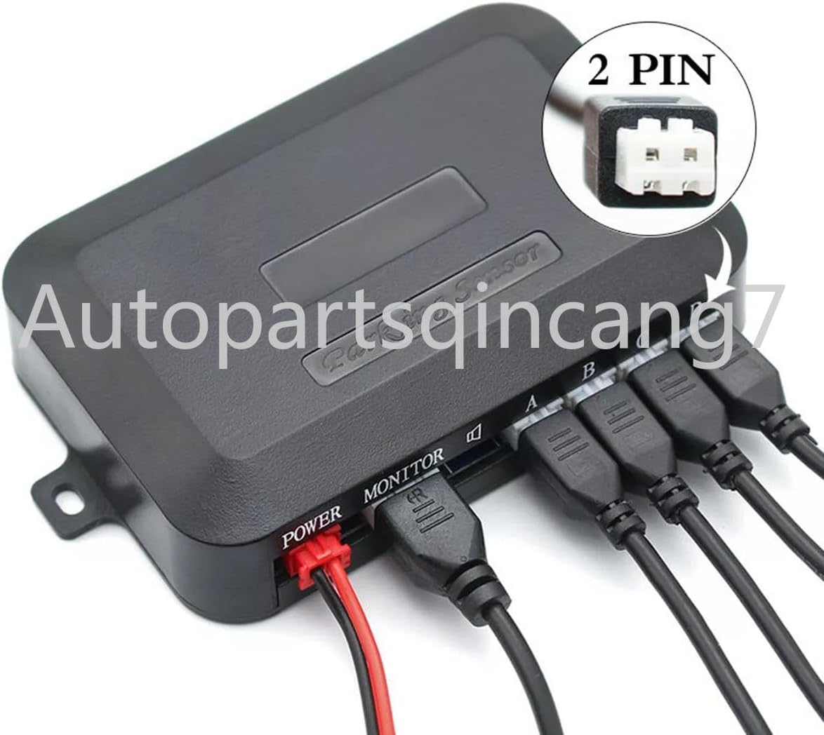ya 2 8.15 4 parking sensors car reverse backup buzzer radar system kit sound alarm