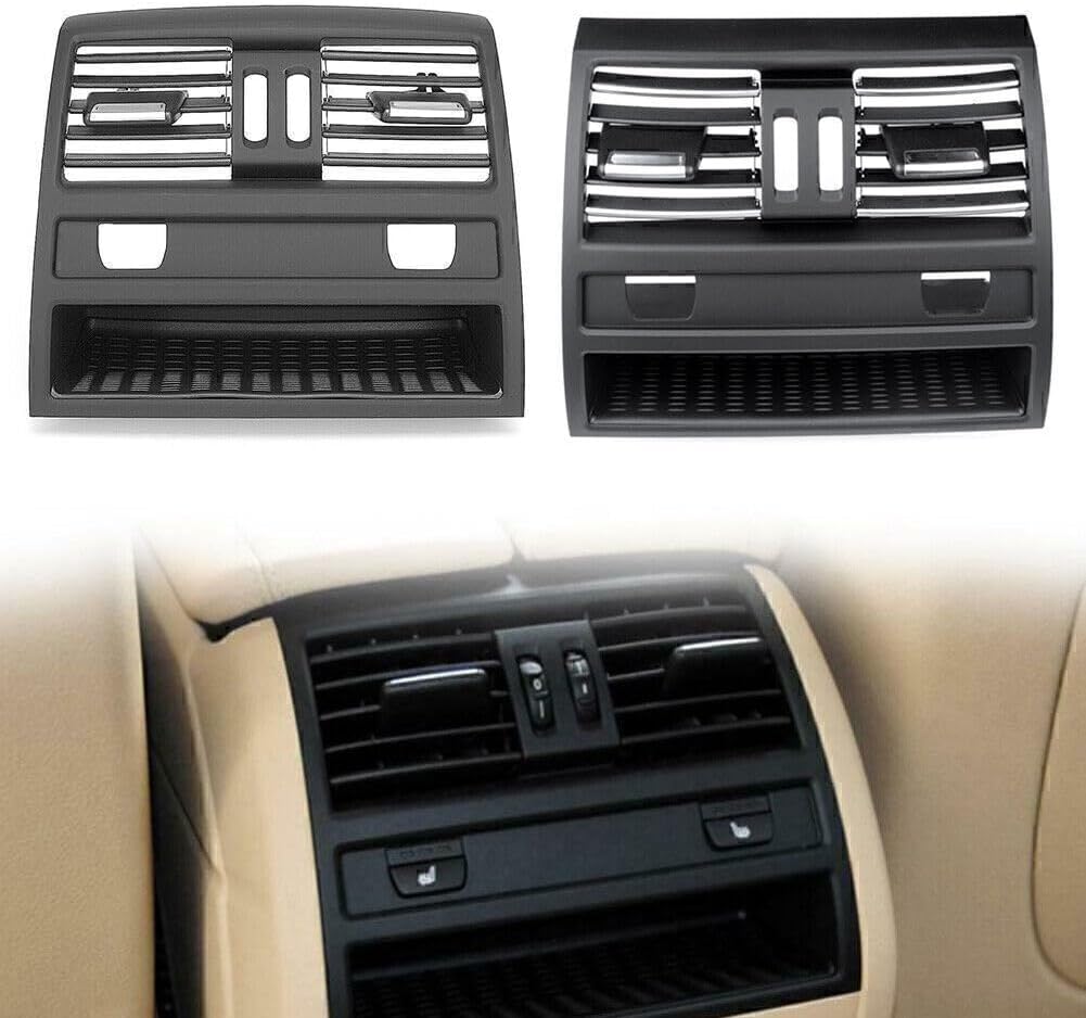 ya 5 8.10 Rear Center Console Fresh Air Outlet Vent Grille Cover for BMW 5 F10 Black