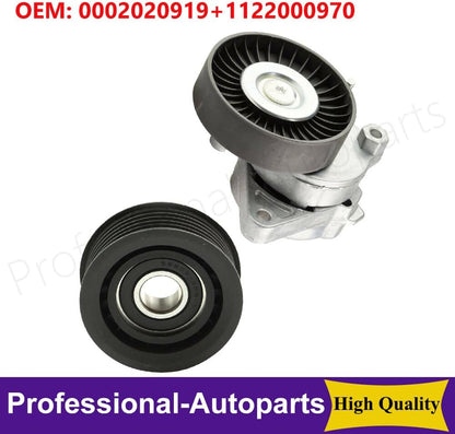 ya 6 8.14 Belt Tensioner & Idler Pulley Set Fits for Mercedes-benz S350 E320 C280