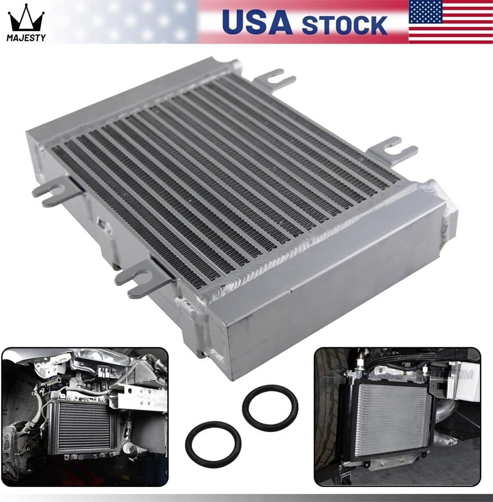 ya 12 10.8 baidi Upgrade Aluminum Oil Cooler Drop-in Fitment for 2009-2019 for Nissan R35 GT-R Silver