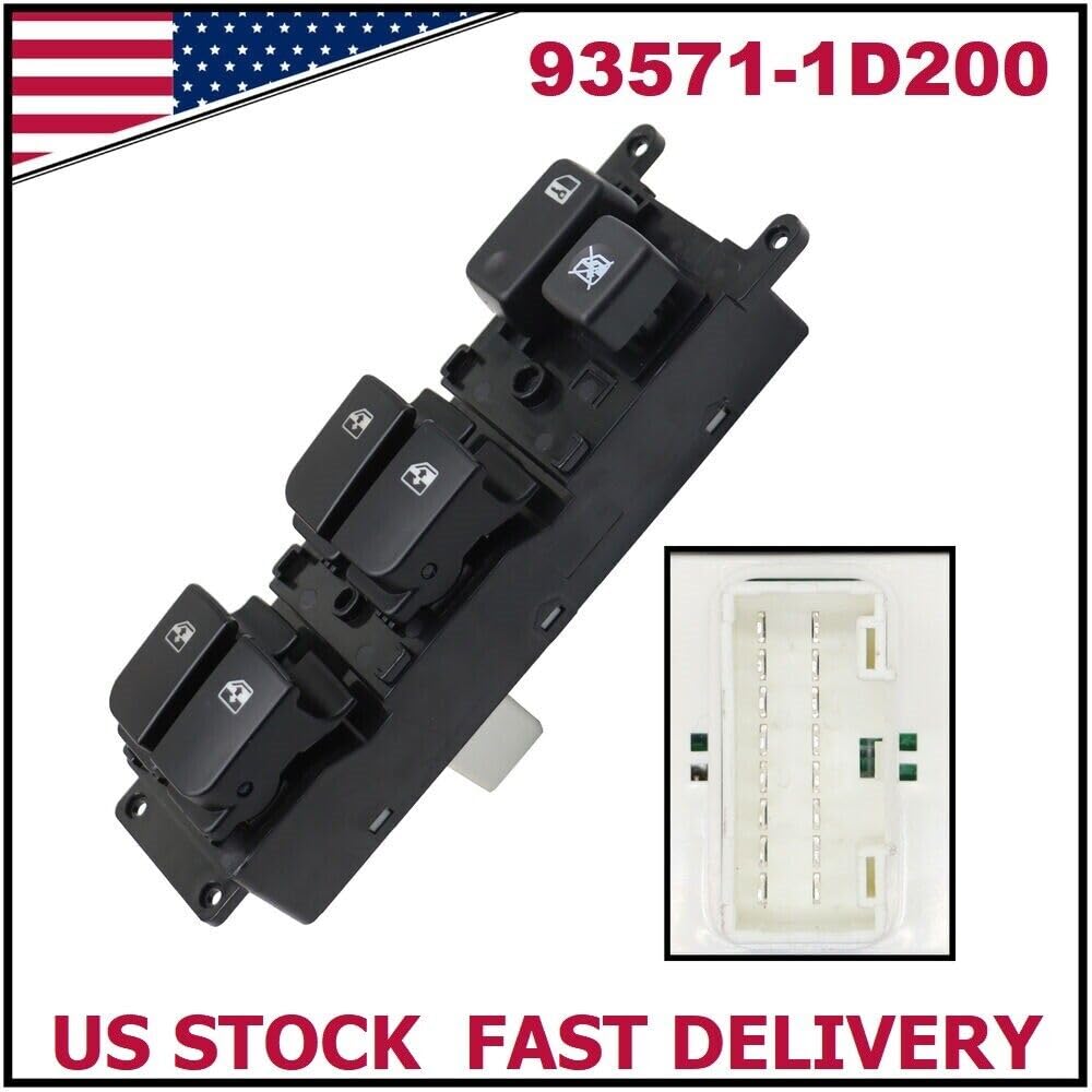 ya 8 8.24 baidi Driver Side Door Power Window Switch 93571-1D200 for Kia Rondo Carens 2007-2012