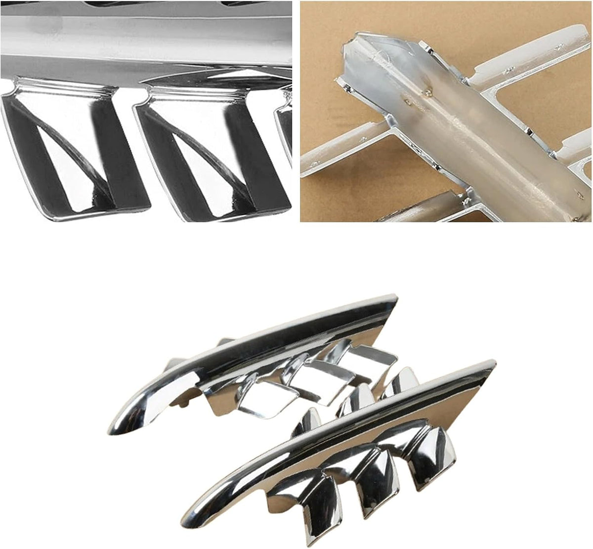 ya 13 9.15 baidi Chrome Shark Gills Fairing Accents Fit For for Honda Goldwing GL1800 2001-2010 2003Q