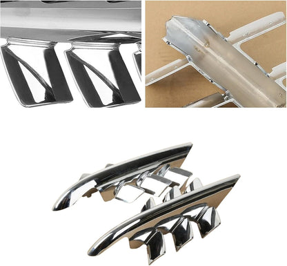 ya 13 9.15 baidi Chrome Shark Gills Fairing Accents Fit For for Honda Goldwing GL1800 2001-2010 2003Q