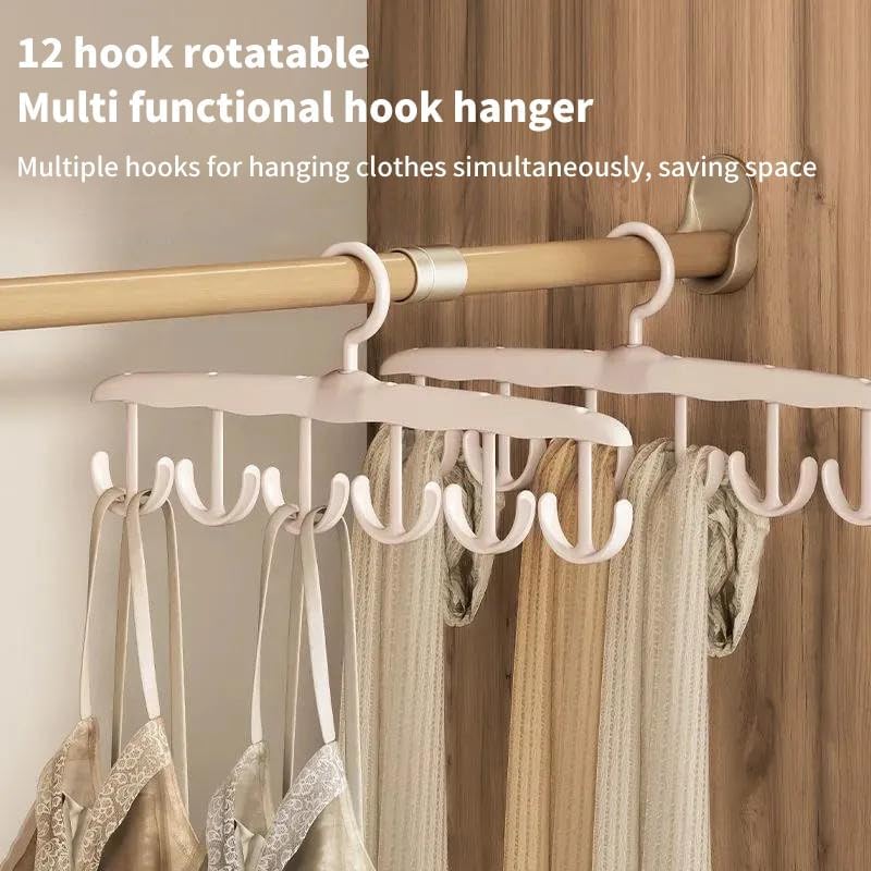 ya 14 9.20 baidi Multi Hook Coat Hanger Scarf Bra Hanger Organizer Space Saving Hanger Anti S-wq-1