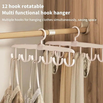 ya 14 9.20 baidi Multi Hook Coat Hanger Scarf Bra Hanger Organizer Space Saving Hanger Anti S-wq-1